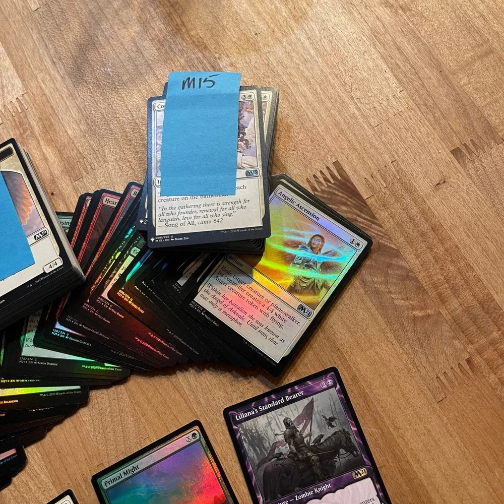 Magic The Gathering MTG 217 Card Mixed Lot M21 M20 M19 M15 51 Foils 23 Tokens